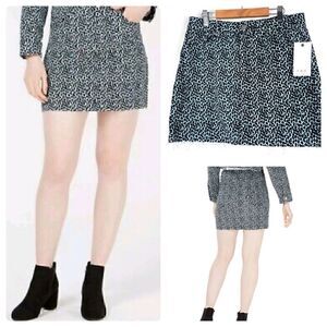 NWT TDC Corduroy Teal Leopard Print Skirt